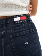 Izzie denim mini skirt in dark wash