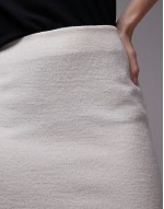 midi skirt in light beige
